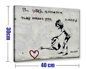 Amazon.co.jp: 【開運絵画】 4 枚 バンクシー ストリート